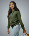 Army Green Hoodie For Women