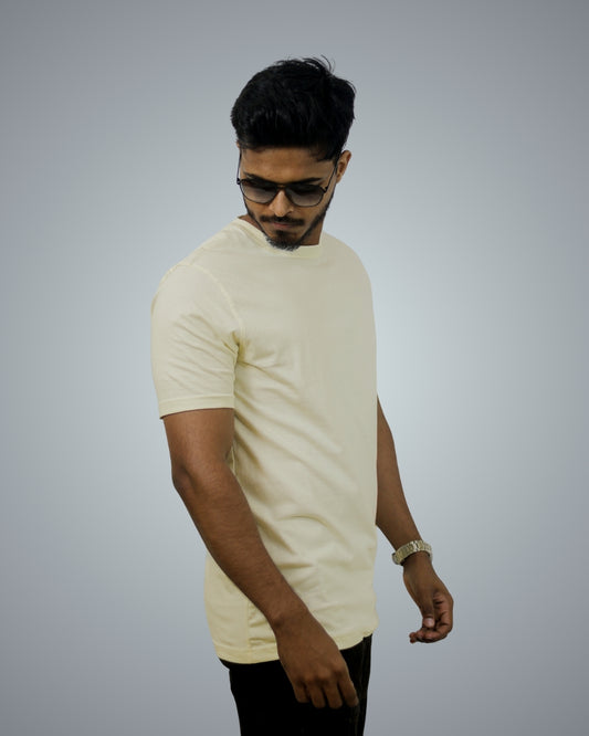 Off White Regular Fit Tshirt For Men