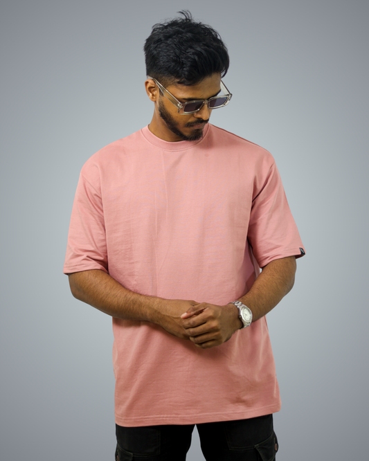 Peach Oversized Tshirt For Men