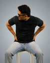 Acid Wash - Black Regular Fit Tshirt For Men