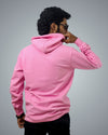 Pink Regular Fit Zero Hoodie For Men