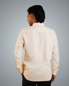 Beige Linen Regular Fit Shirt