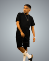 Black Oversized Co-Ord Set For Men