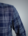 Blue Dotted Checks Regular Fit Shirt