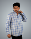 Evergreen Blue Checks Regular Fit Shirt