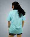 Sky Blue Oversized Fit Tshirt For Women