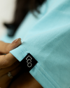 Sky Blue Oversized Fit Tshirt For Women