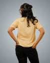 Beige Regular Fit Tshirt For Women