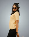 Beige Regular Fit Tshirt For Women