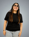 Black Regular Fit Tshirt For Women