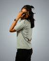 Grey Regular Fit Tshirt For Women