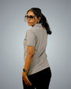 Grey Polo Tshirt For Women
