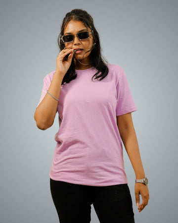 Lavender Regular Fit Tshirt For Women
