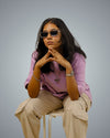 Lavender Oversized Fit Tshirt For Women