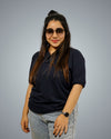Navy Polo Tshirt For Women