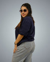 Navy Oversized Fit Tshirt For Women
