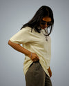 Offwhite Oversized Fit Tshirt For Women