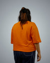 Orange Oversized Fit Tshirt For Women