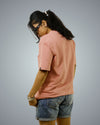 Peach Oversized Fit Tshirt For Women