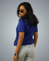 Royal Blue Regular Fit Tshirt For Women