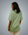 Sage Green Oversized Fit Tshirt For Women
