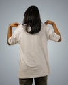 White Oversized Fit Tshirt For Women