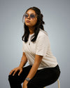 White Regular Fit Tshirt For Women