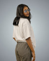 White Oversized Fit Tshirt For Women