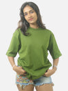 Army Green Oversized T-Shirt For Women