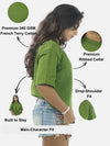 Army Green Oversized T-Shirt For Women