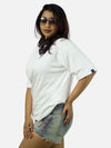 White Boxy Fit T-Shirt For Women