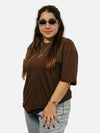 Brown Oversized T-Shirt For Women