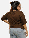 Brown Oversized T-Shirt For Women