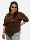 Brown Oversized T-Shirt For Women