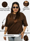 Brown Oversized T-Shirt For Women
