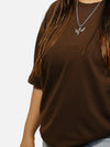 Brown Oversized T-Shirt For Women