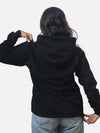 Black Regular Fit Hoodie For Women