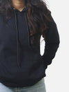 Black Regular Fit Hoodie For Women