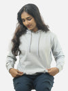 Grey Regular Fit Hoodie For Women