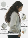 Grey Regular Fit Hoodie For Women