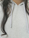 Grey Regular Fit Hoodie For Women