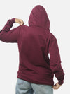Maroon Regular Fit Hoodie For Women