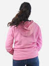 Pink Regular Fit Hoodie For Women