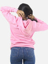 Pink Regular Fit Hoodie For Women