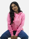Pink Regular Fit Hoodie For Women
