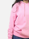 Pink Regular Fit Hoodie For Women