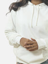 White Regular Fit Hoodie For Women