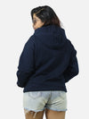 Navy Blue Oversized Heavy Hoodie For Women
