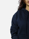 Navy Blue Oversized Heavy Hoodie For Women