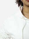 White Oversized Heavy Hoodie For Women